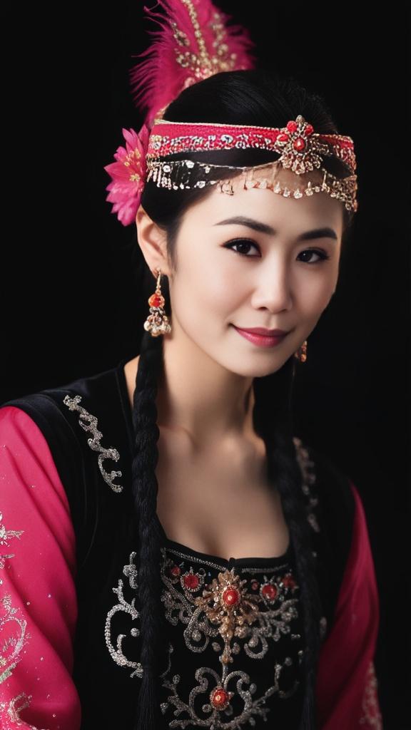 新疆维族舞蹈黑色系
