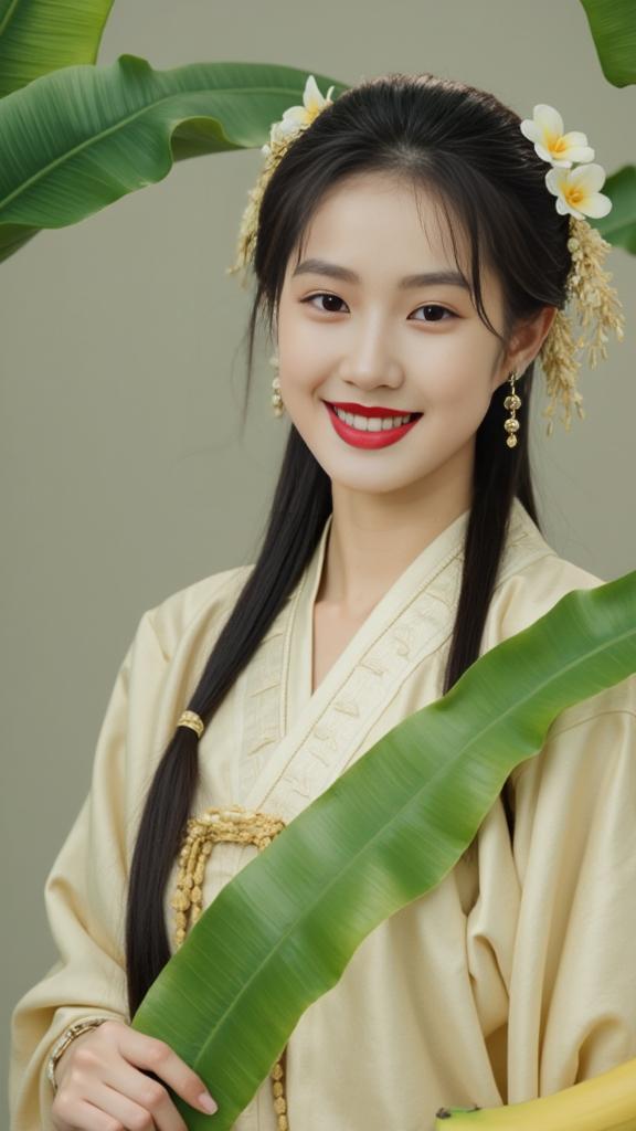 女生汉服临江仙古装造型